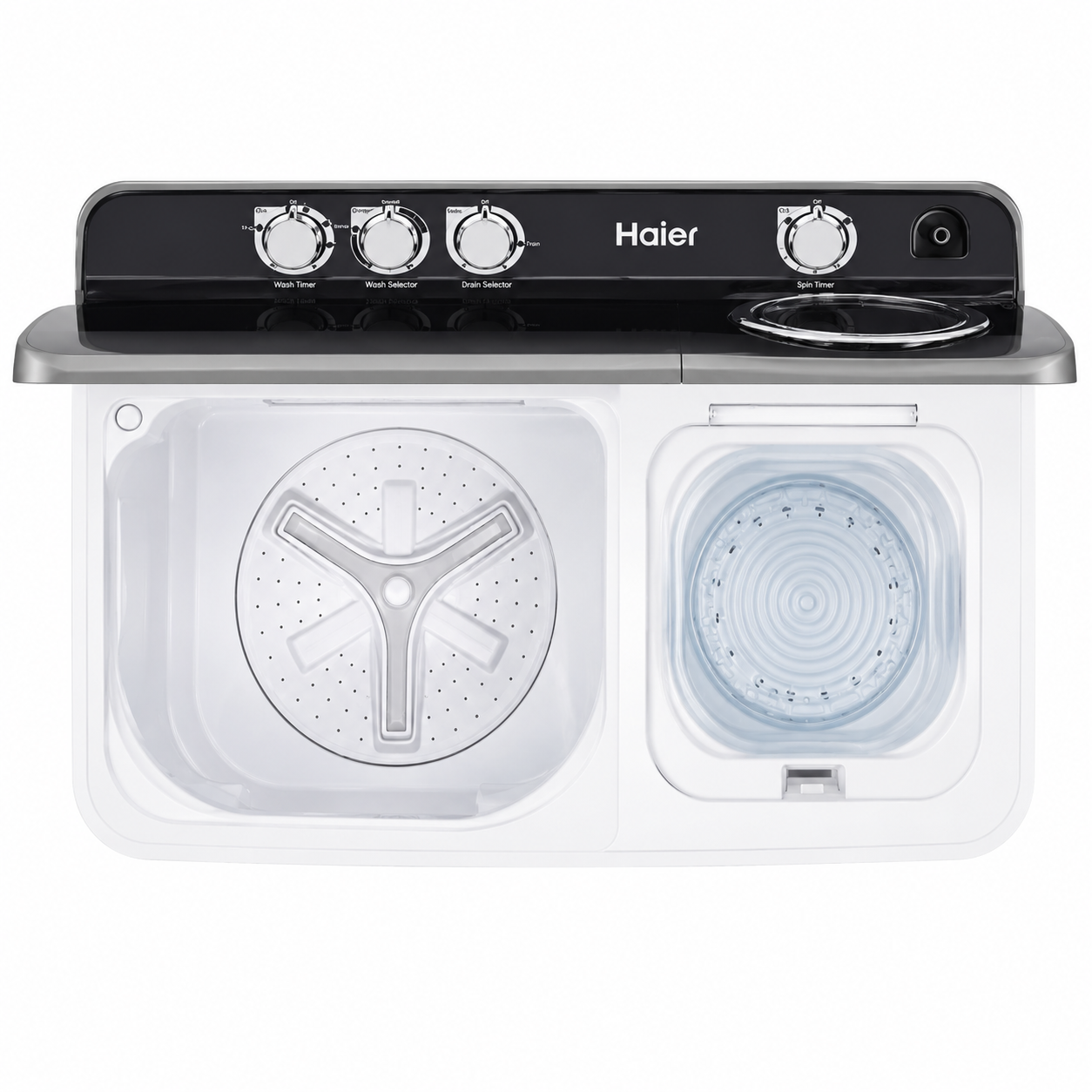 Haier Semi Automatic Washing Machine 15KG HWM150-M186 | Air Dry | Transparent Lid | Heavy Duty Performance