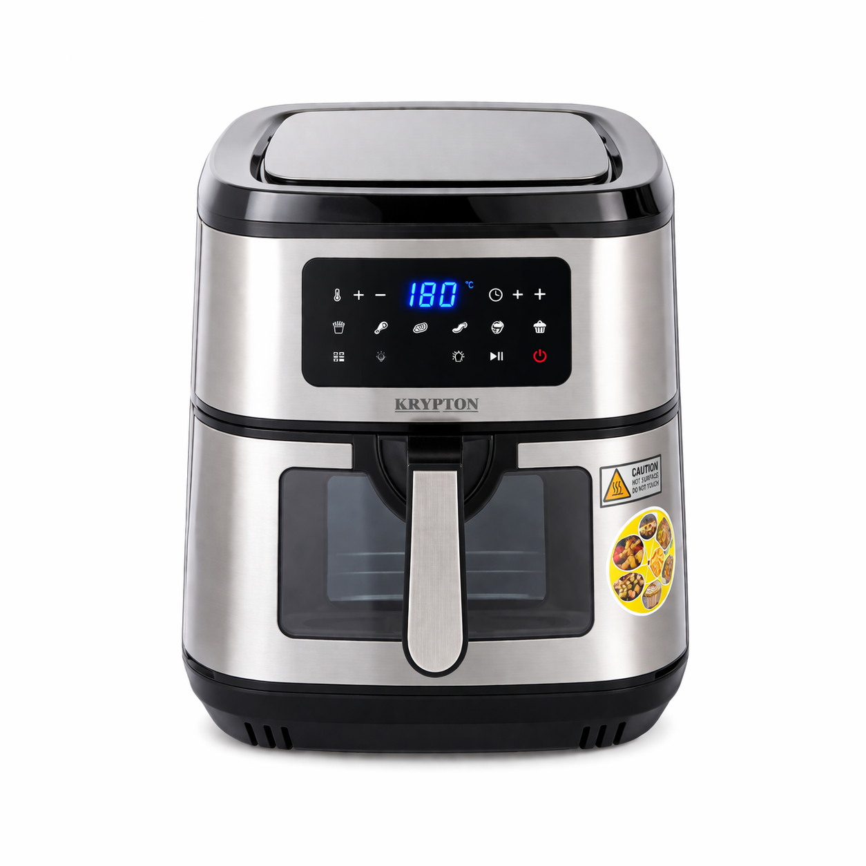 Krypton Digital Air Fryer KNAF6591 | 9.5L Capacity | Double Heating | Oil-Free Cooking | Touch Display