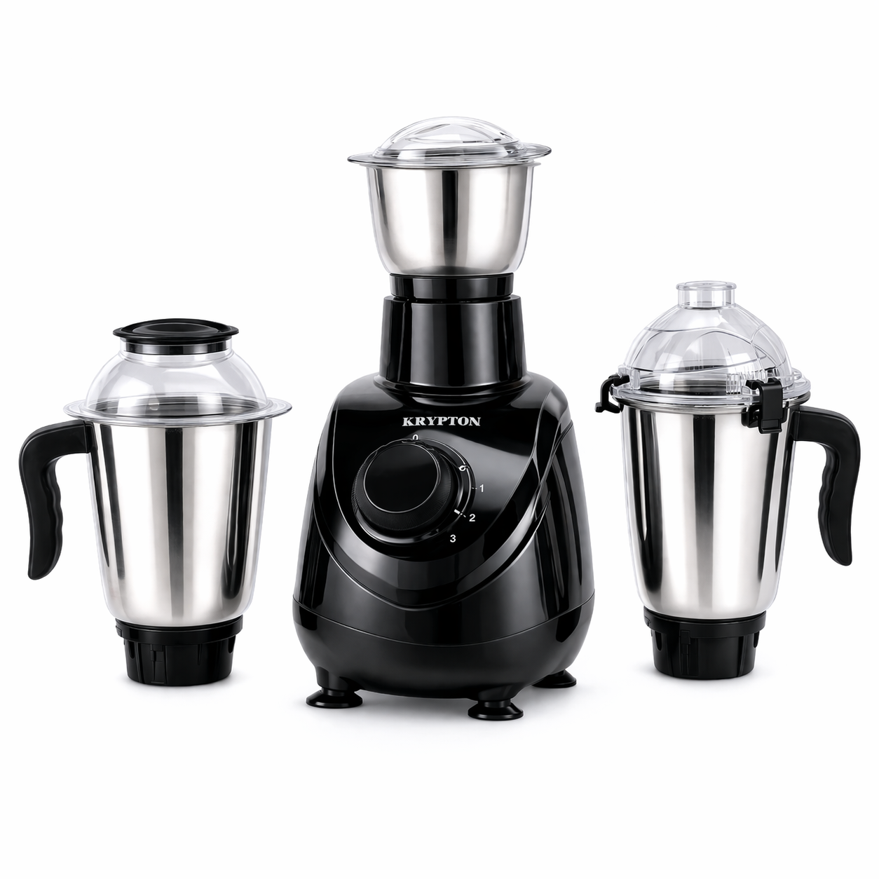 Krypton 3-in-1 Mixer Grinder KNB6188N | 750W Copper Motor | 3 Jar Set | 3 Speed Control | Kitchen Grinder