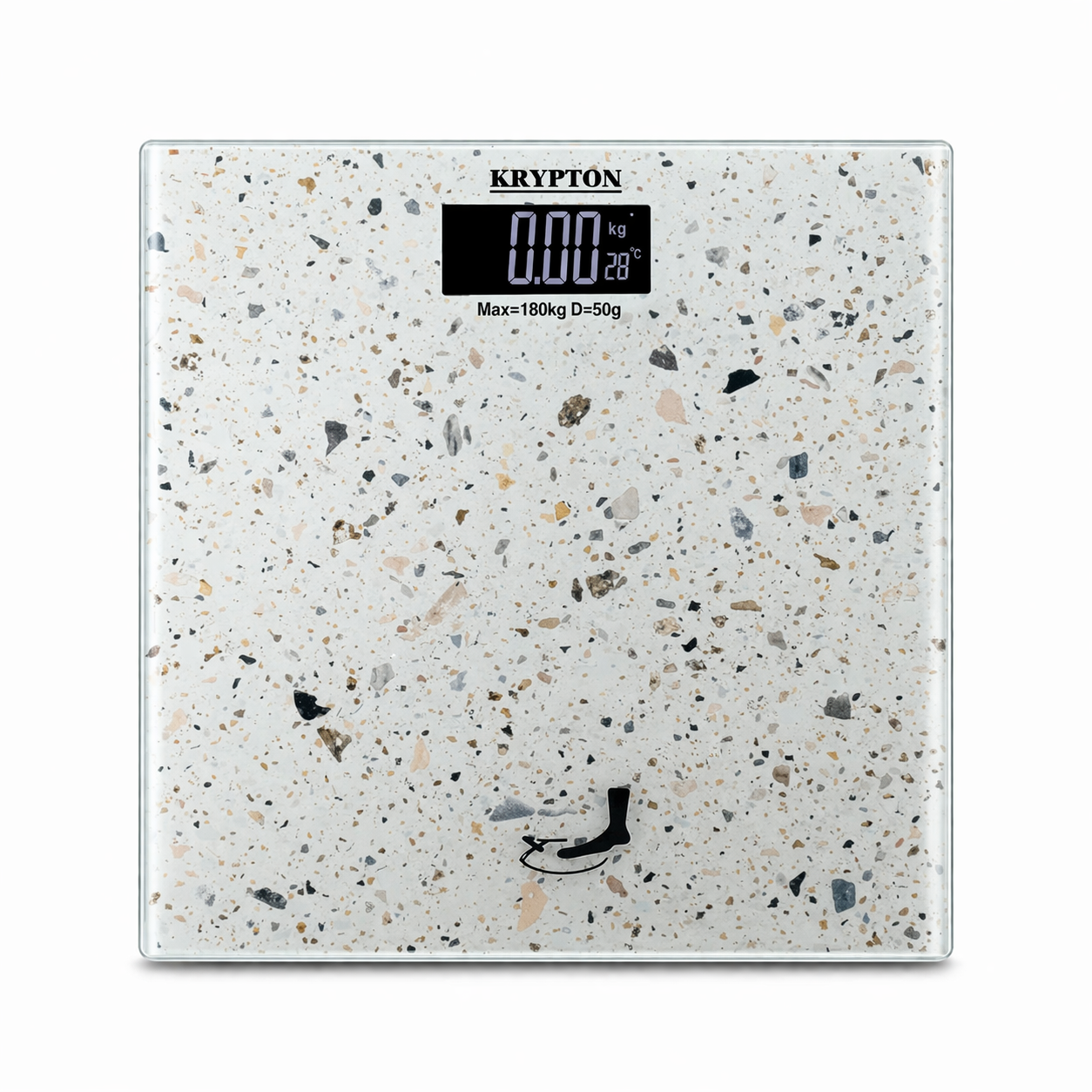 Krypton Digital Body Scale KNBS5042N | 180kg Capacity | LCD Display | Tempered Glass Weighing Scale