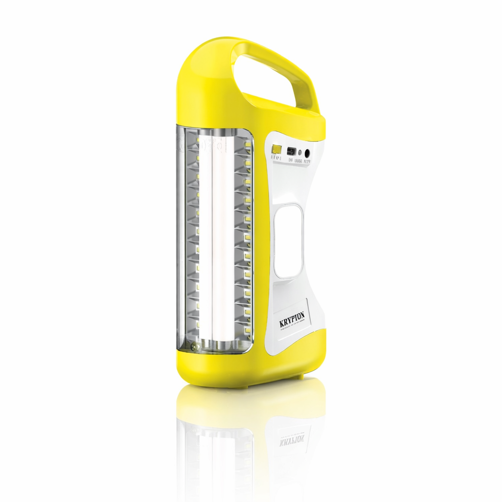 Krypton Rechargeable LED Lantern KNE5501 | 20 Hours Backup | USB Output & Solar Input