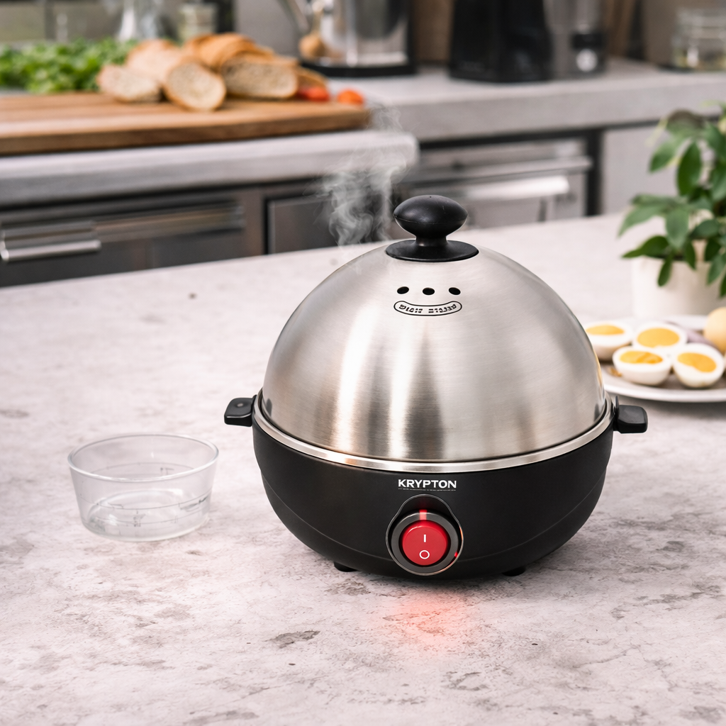 Krypton Egg Boiler KNEB6686 | 7 Egg Capacity | 360W | Automatic Cooking with Indicator
