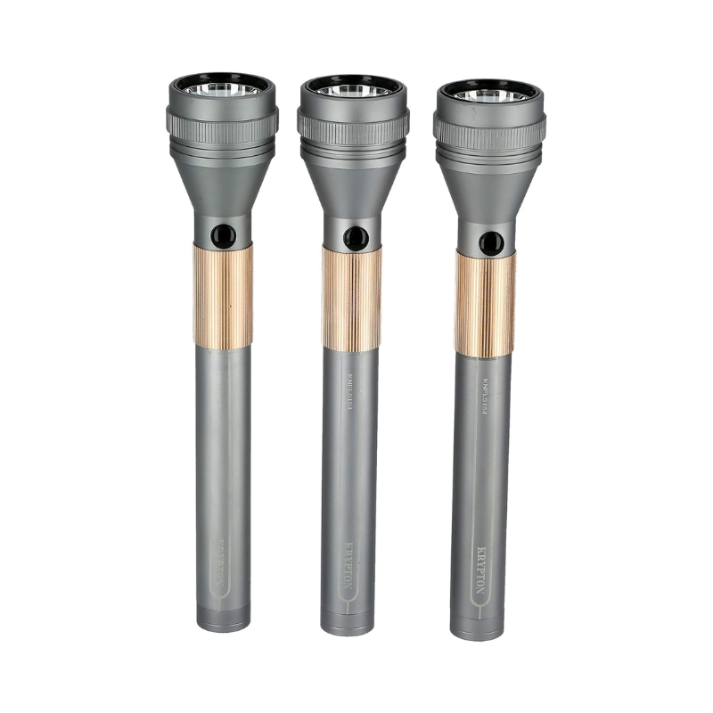 Krypton Zoomable LED Flashlight KNFL5154Z- 20W 6000mAh Rechargeable – Type-C, Long Range Beam