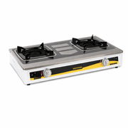 Krypton Stainless Steel Gas Cooker KNGC6631 | Double Burner | Auto Ignition | Low Gas Consumption
