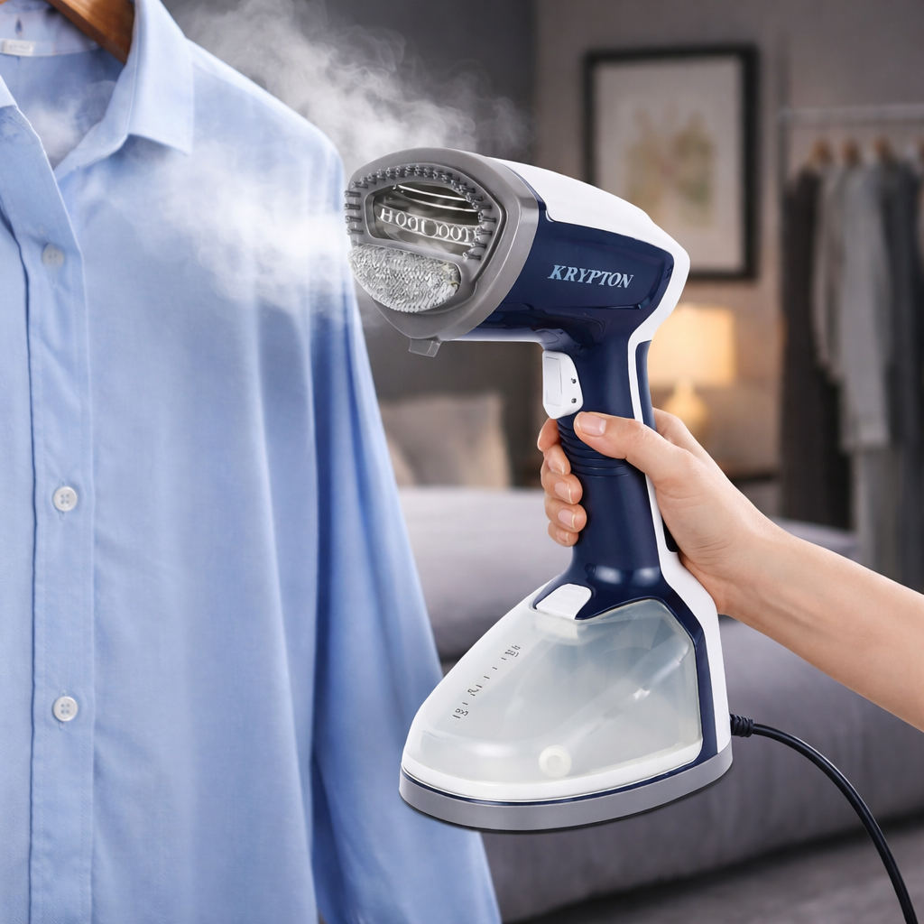 Krypton Hand Garment Steamer KNGS6569 | 1500W | 350ML Tank | Fast Steam Flow