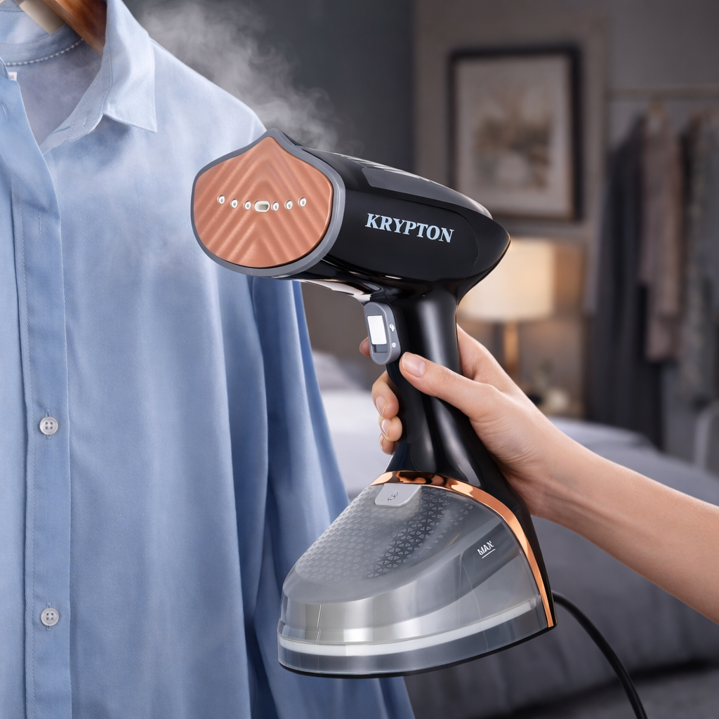 Krypton Handheld Garment Steamer KNGS6606 | Ceramic Panel | 380ML Tank | 1500W