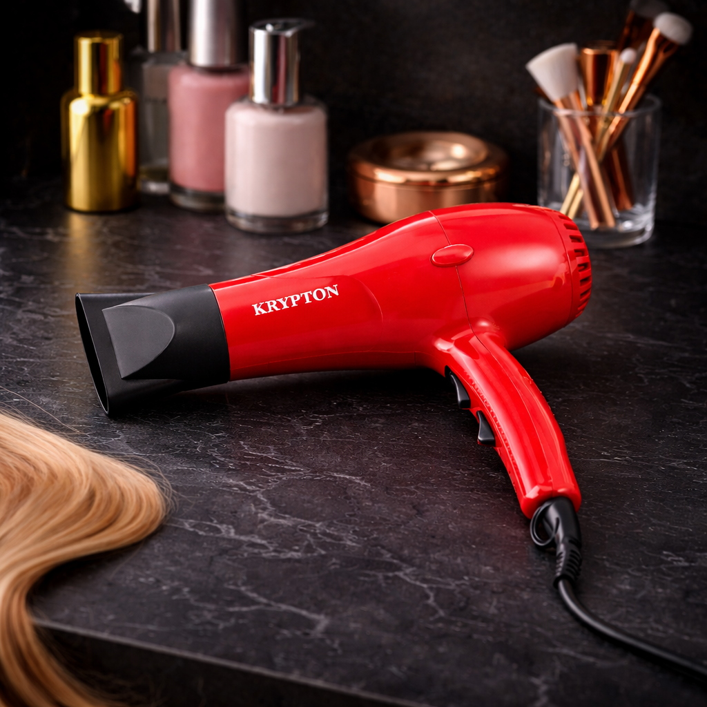 Krypton Hair Dryer KNH6560 | 1500W Turbo Motor | 3 Heat & 2 Speed Settings