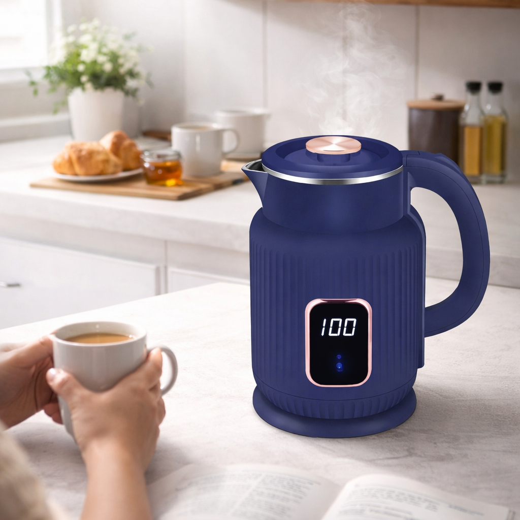 Krypton Digital Double Layer Kettle KNK6688 | 1.7L | LED Display | Auto Shut-Off | 1500W