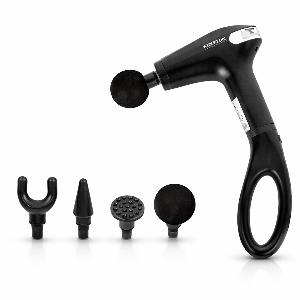 Krypton Muscle Massage Gun KNM6275N | 8 Speeds | Deep Tissue | 4 Attachments | Rechargeable