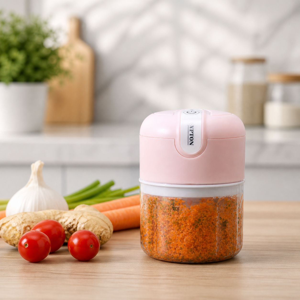 Krypton Rechargeable Mini Chopper KNMC6299 | 250ML Portable Food Chopper | USB Powered