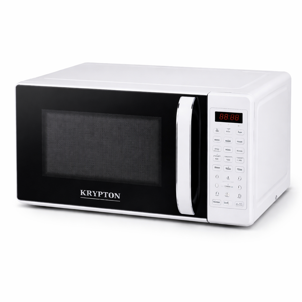 Krypton Digital Microwave Oven 20L KNMO6216W | 700W | 8 Auto Menu | Child Lock