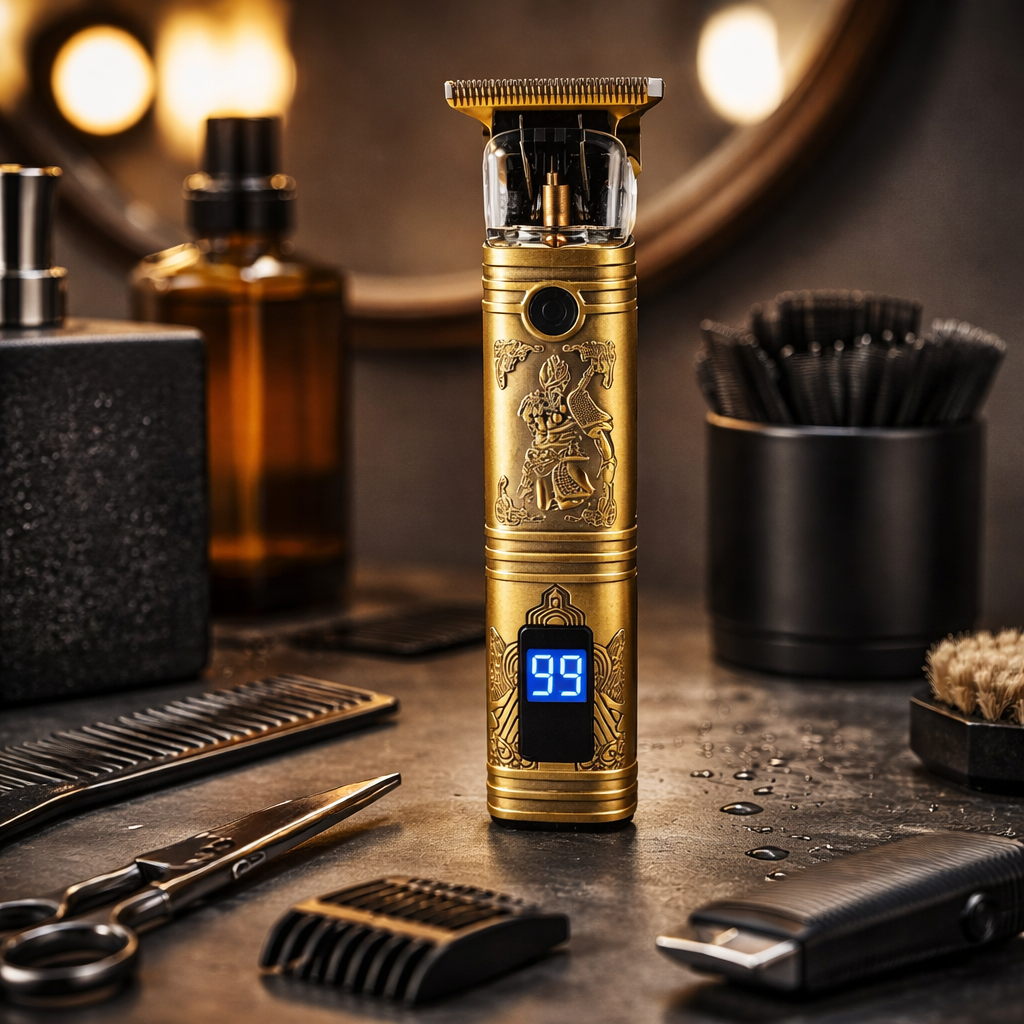 Krypton Digital Rechargeable Trimmer KNTR5497 | LCD Display | Type-C Charging | 3 Hours Use