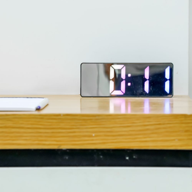 Krypton LED Digital Smart Clock KNWC6589 | Mirror Display | Alarm & Temperature | USB Clock