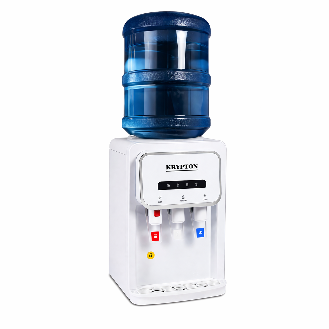 Krypton Water Dispenser KNWD5288N | 3 Tap Hot & Cold | Table Top | Stainless Steel Tank | Compact Dispenser