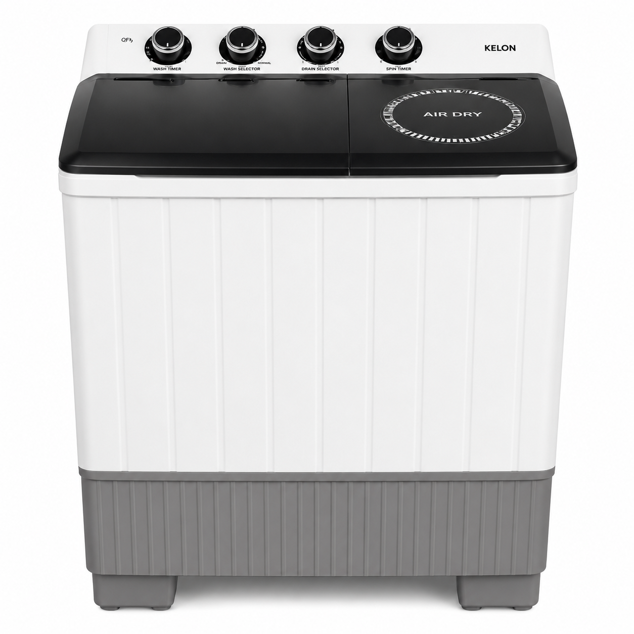 KELON 20kg Semi Automatic Twin Tub Washing Machine | Top Load | Twin Tub | White | KWSBE201