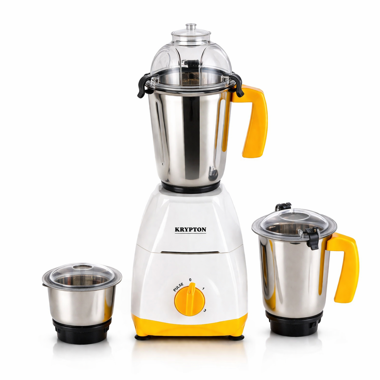 Krypton 3-in-1 Mixer Grinder KNB6425C | 750W Heavy Duty | 3 Jar Set | 3 Speed Control | Kitchen Grinder