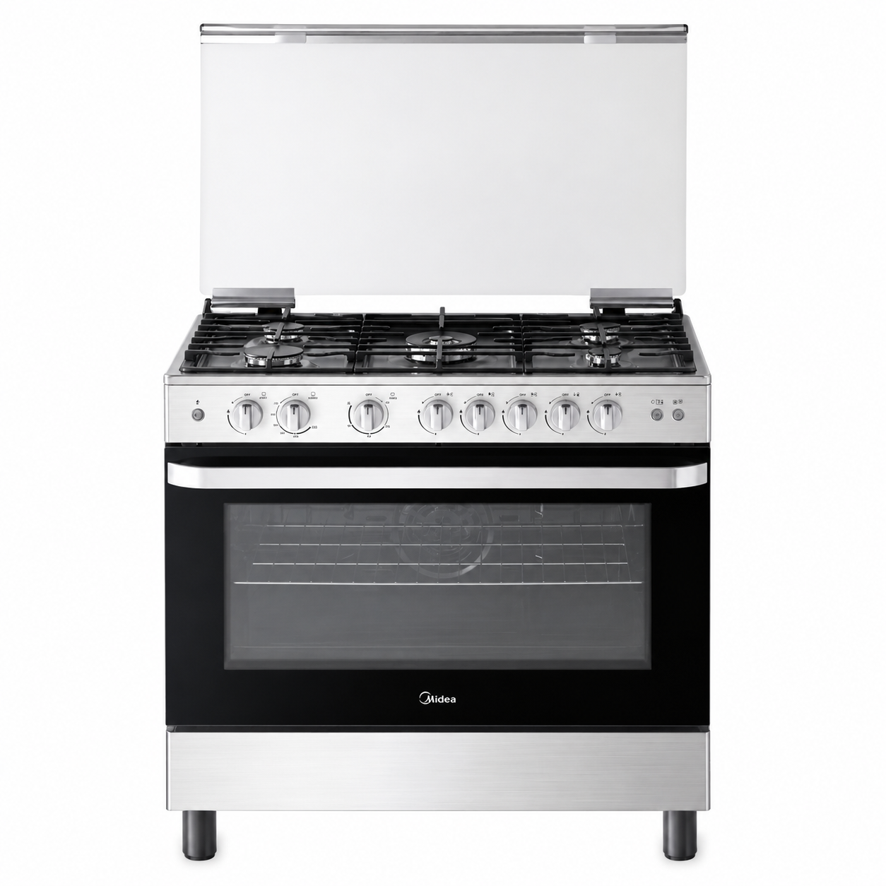 Midea 90×60cm Gas Cooker with XpressGrill Infrared Burner & Convection MFO-MG36LE(SS)