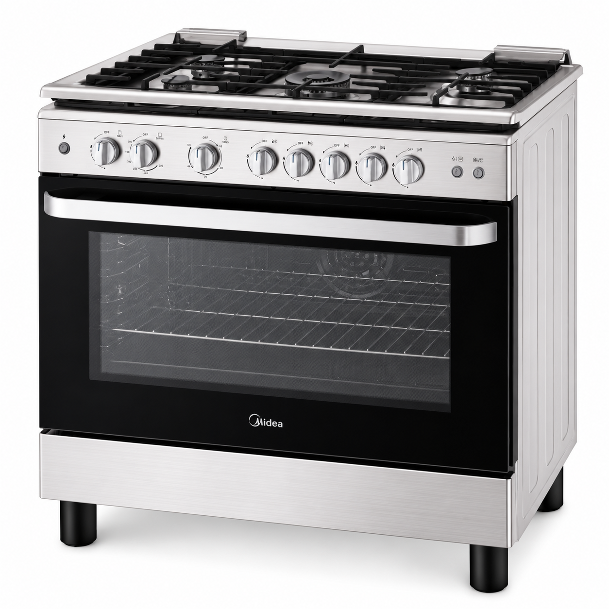Midea 90×60cm Gas Cooker with XpressGrill Infrared Burner & Convection MFO-MG36LE(SS)