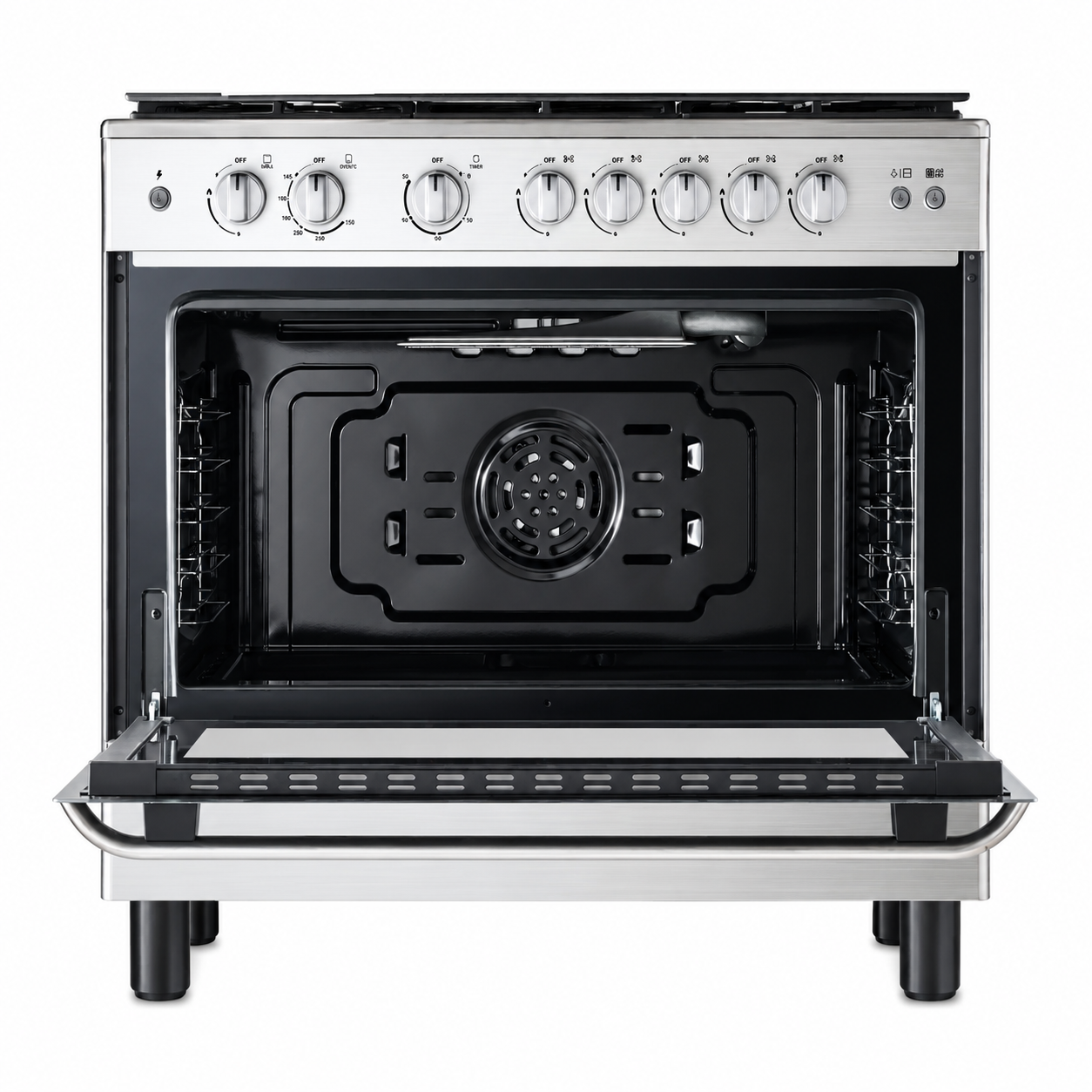 Midea 90×60cm Gas Cooker with XpressGrill Infrared Burner & Convection MFO-MG36LE(SS)