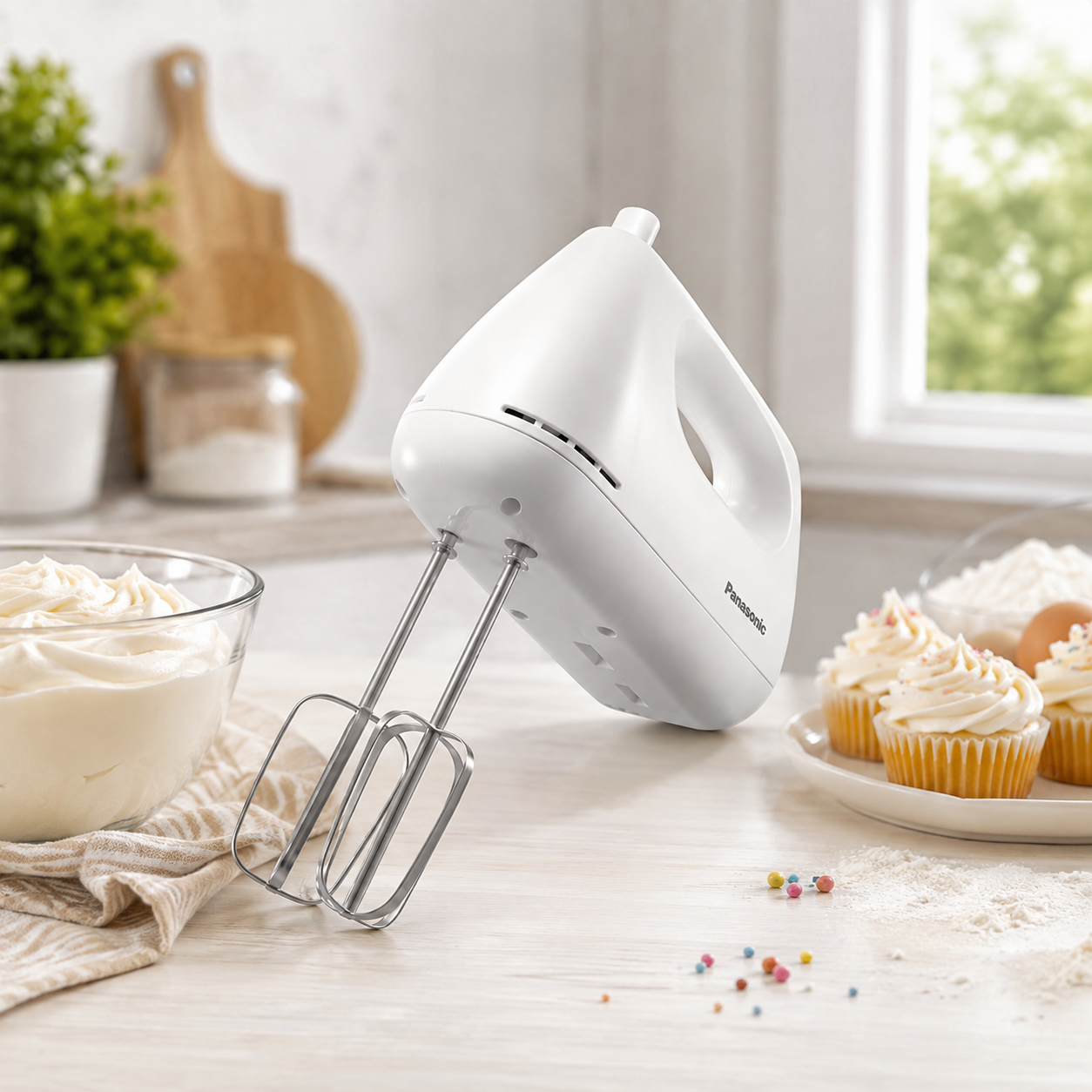 PANASONIC MK-GH3 5-Speed Hand Mixer | 175W Low Power Consumption