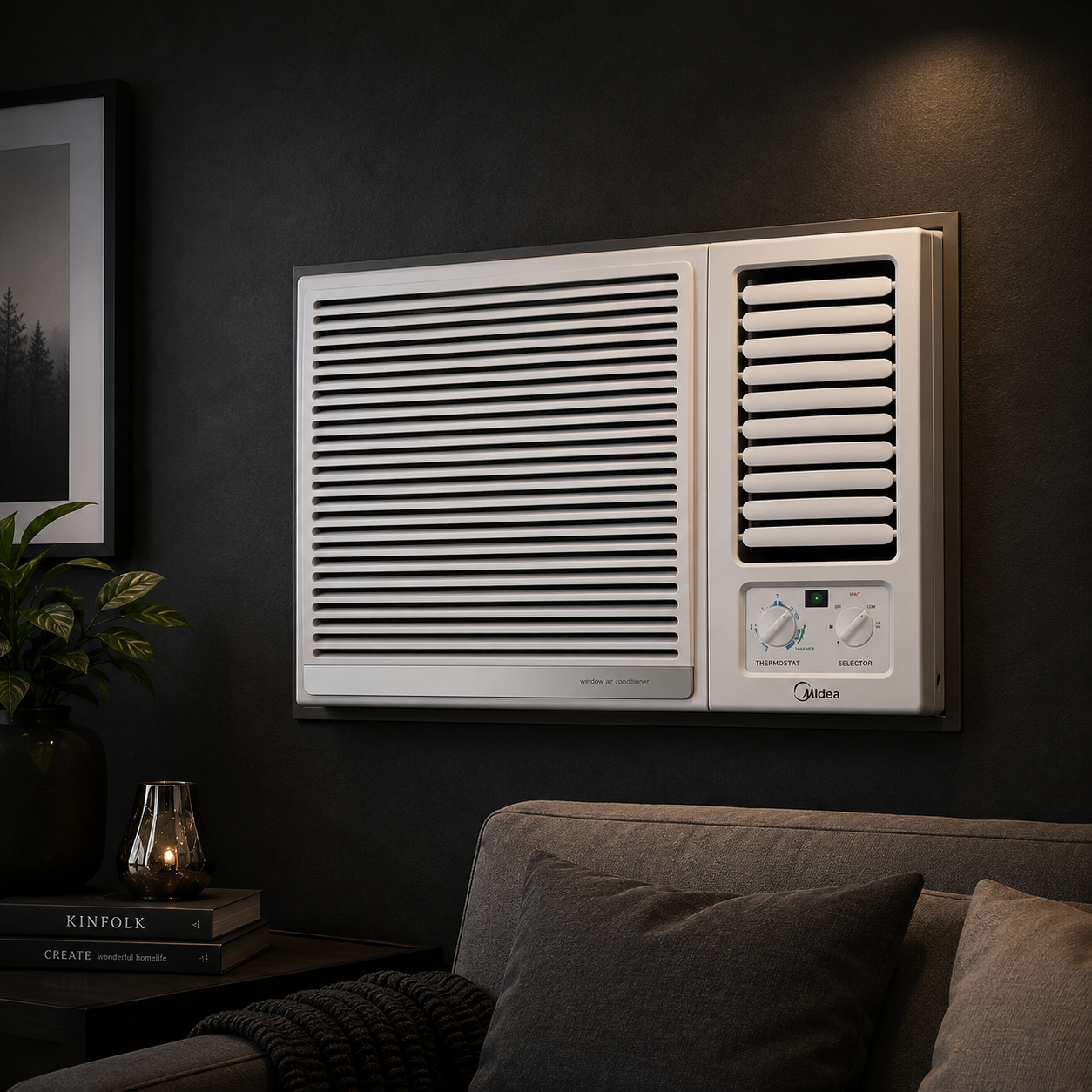 Midea 1.5 Ton Window Air Conditioner 18,370 BTU | Rotary Compressor | R410A | MWTF2-18CMN1
