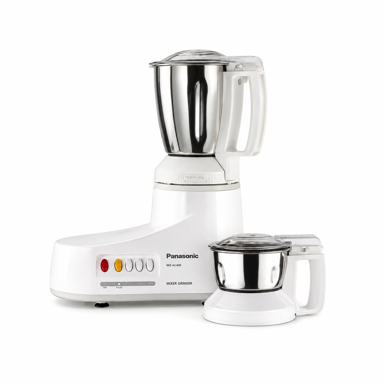 PANASONIC MX-AC210 Mixer Grinder | 1000W Max Motor Locked Wattage | 2 Stainless Steel Jars