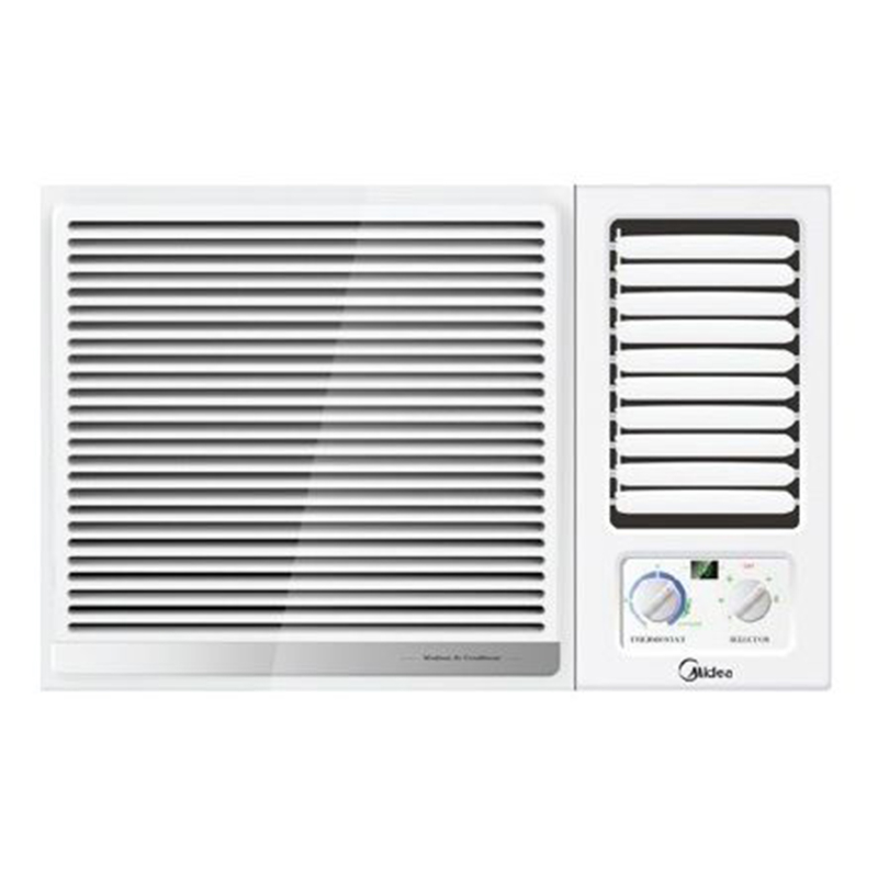 مكيف هواء النافذة ميديا MWTF218CMN1 – 1.5 طن، 18000 وحدة حرارية بريطانية، ضاغط دوار، غاز تبريد R410