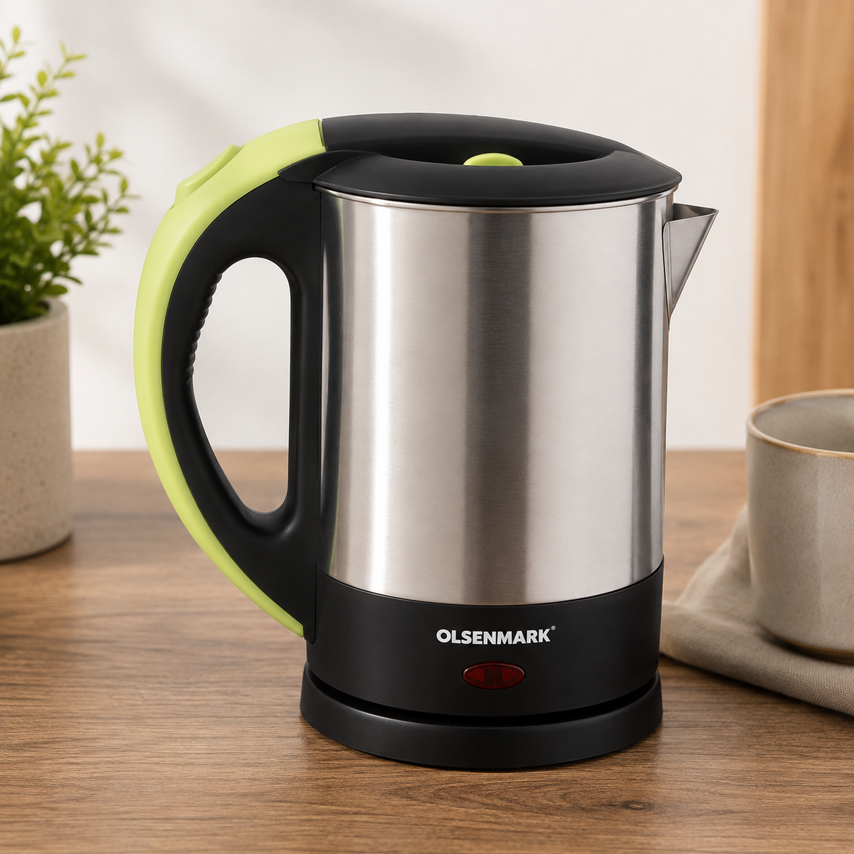 Olsenmark OMK2253 1L Electric Kettle | Double Layer & Cordless