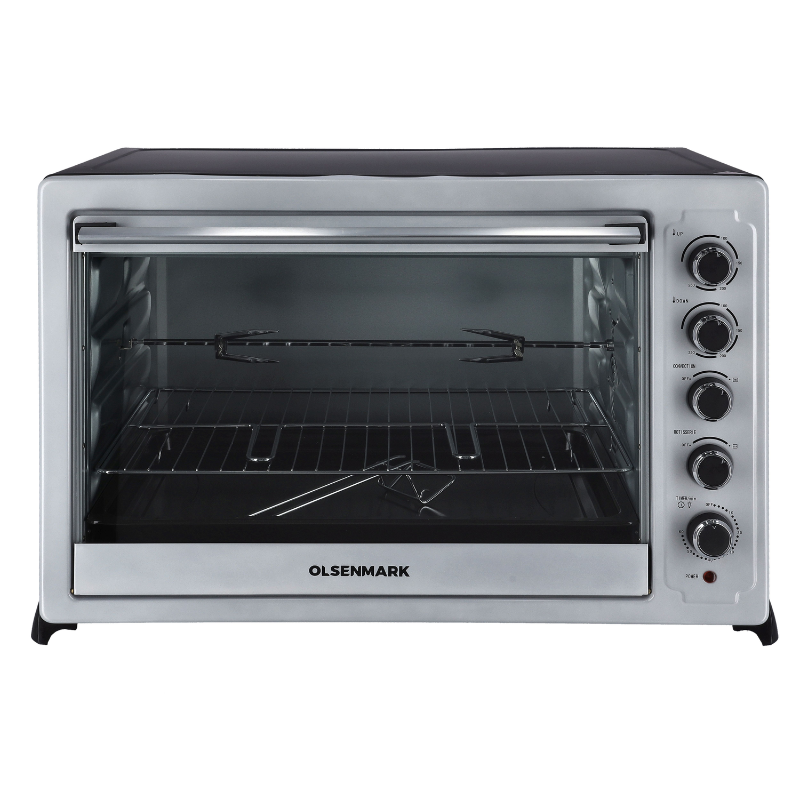 Olsenmark 100L Electric Toaster Oven with Convection & Rotisserie – 2800W | Silver/Black | OMO2264