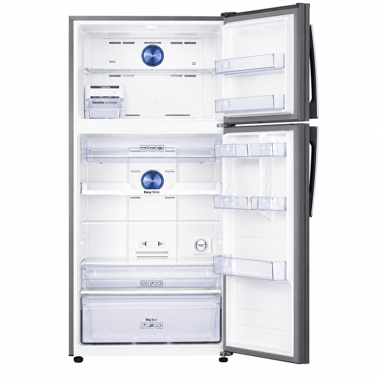 Samsung Top Mount Refrigerator 504L RT50K6350SL/MG | Twin Cooling Plus™ | Digital Inverter | EZ Clean Steel