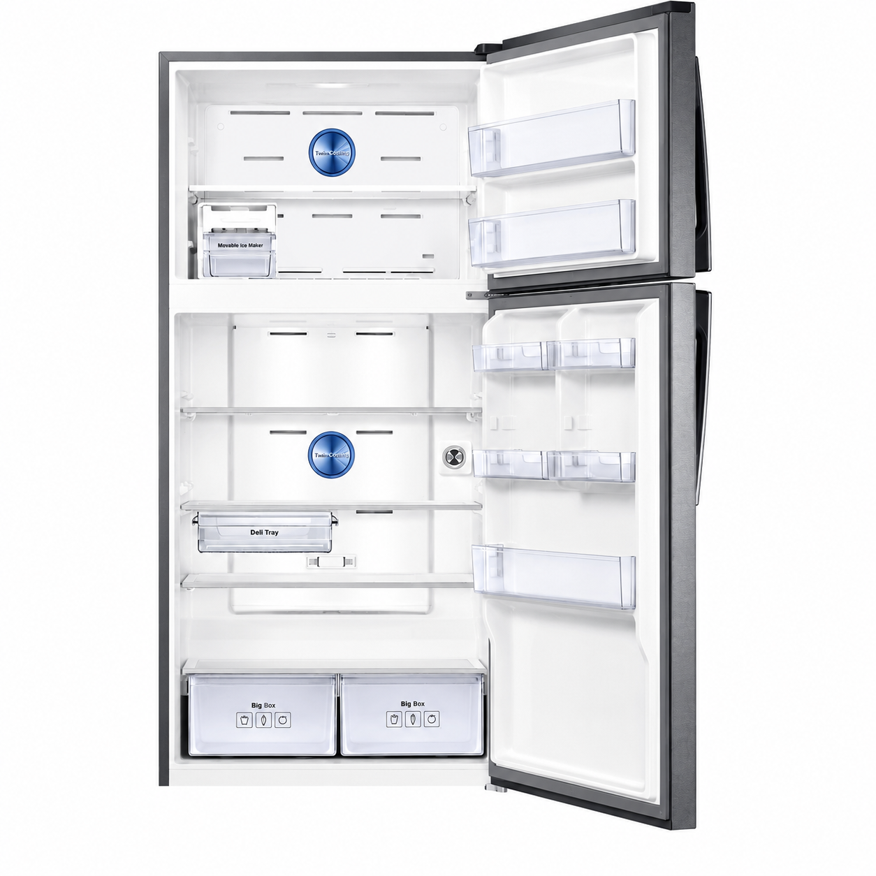 Samsung Top Mount Refrigerator 588L RT58K7050SL/MG (RT59K7050SL) | Twin Cooling Plus™ | SpaceMax™ | Digital Inverter