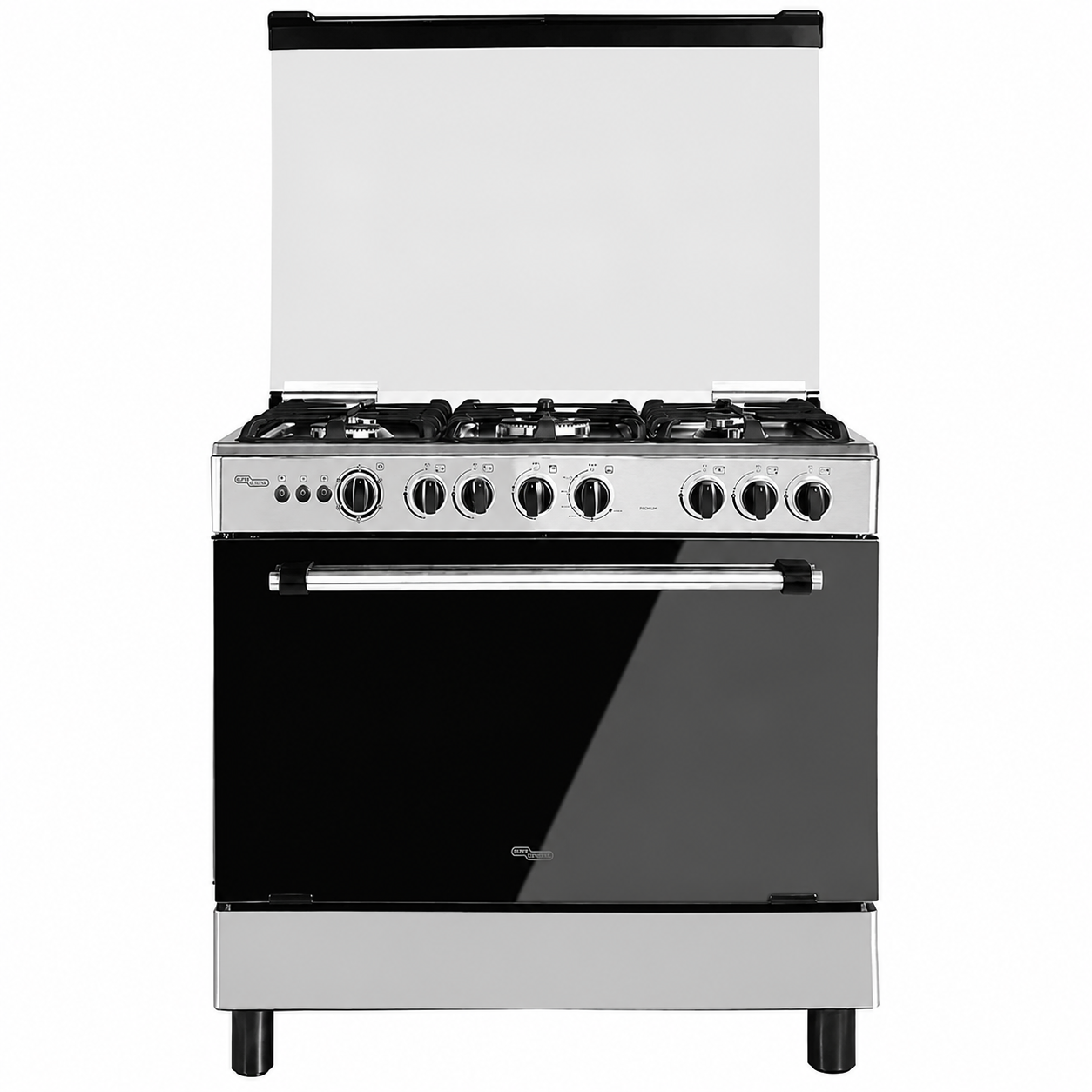 Super General SGC901FS 90×60cm 5 Burner Gas Cooking Range | Full Safety | Gas Oven | Rotisserie