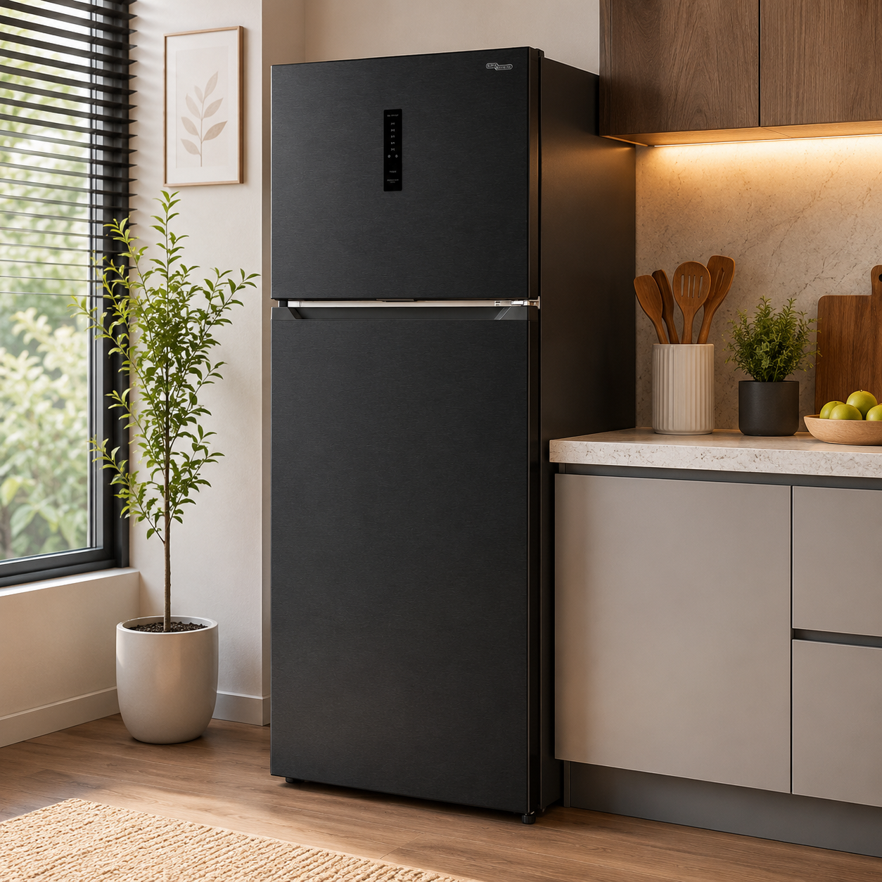 Super General SGR19S 420L No Frost Top Mount Refrigerator | Inox | Touch Control