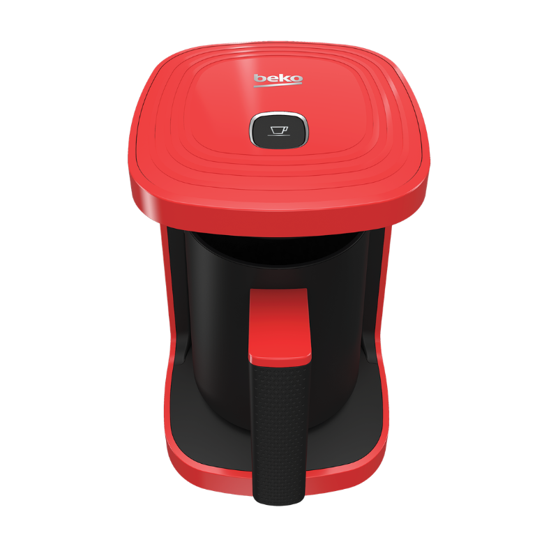 Beko Turkish Coffee Maker TKM2940K – 500W, One-Touch Control, Anti-Spill, Red