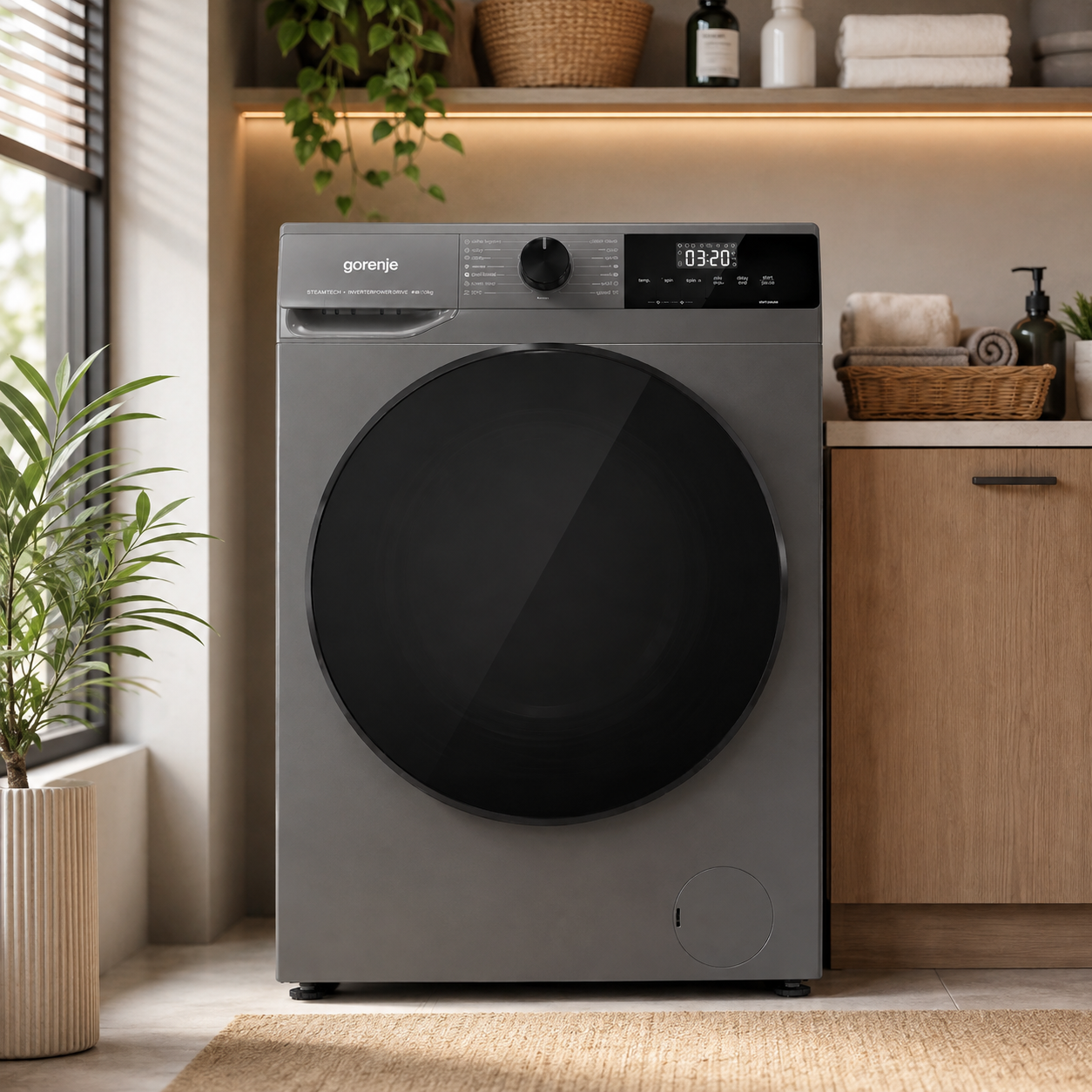 GORENJE WD10514FS 10kg Washer & 6kg Dryer | Inverter Motor | 1400 RPM | Front Load | Grey