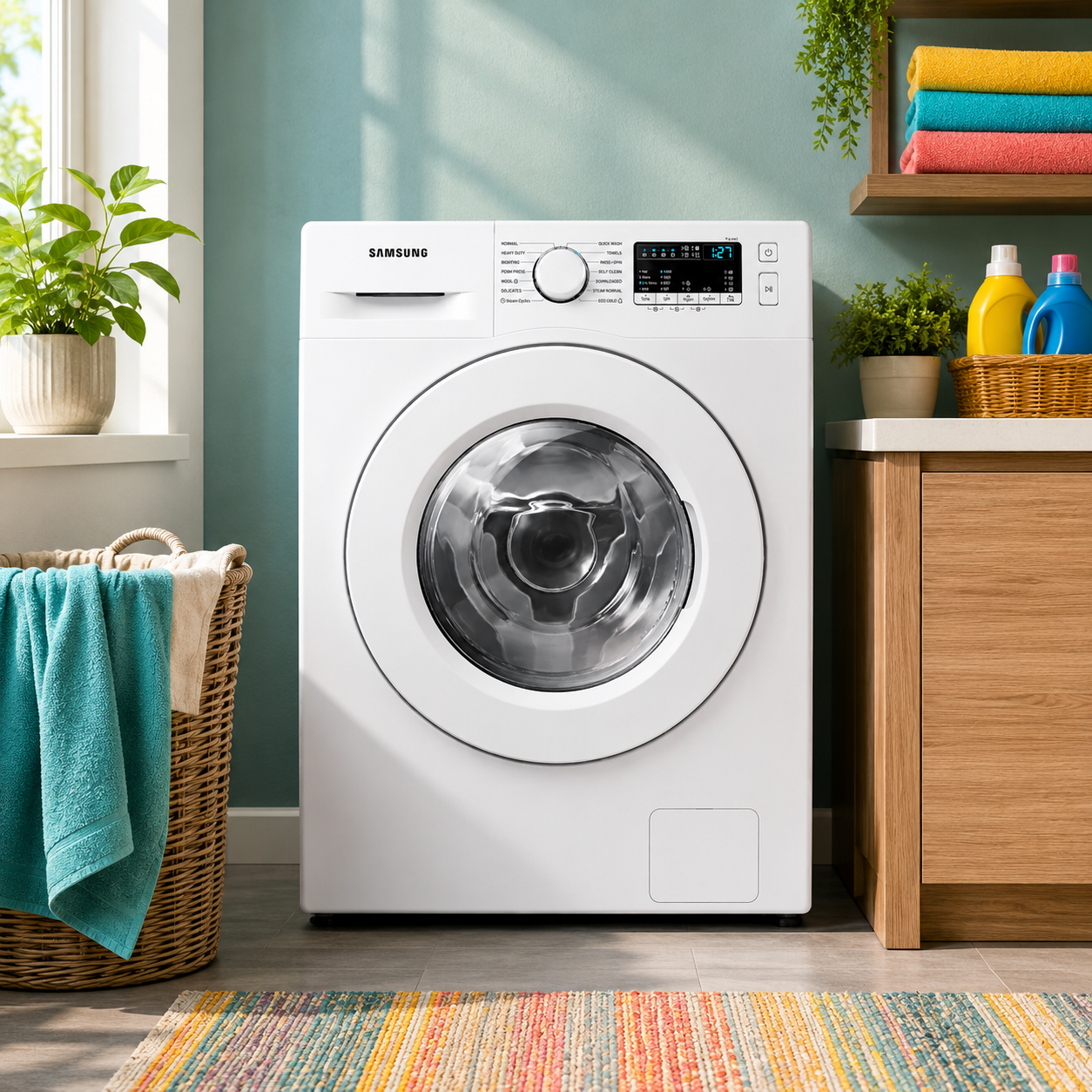 Samsung 8KG Front Load Washer Dryer WD80T4046EE | 8KG Wash / 6KG Dry | White