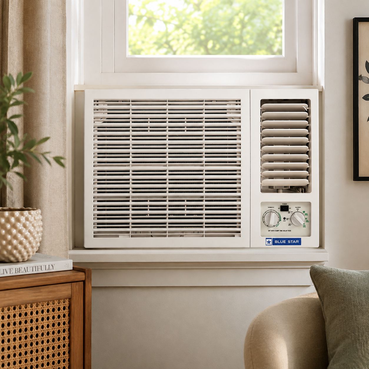 Blue Star 1.5 Ton Window AC WM18CLYFA3-02 | Rotary Compressor | R410A