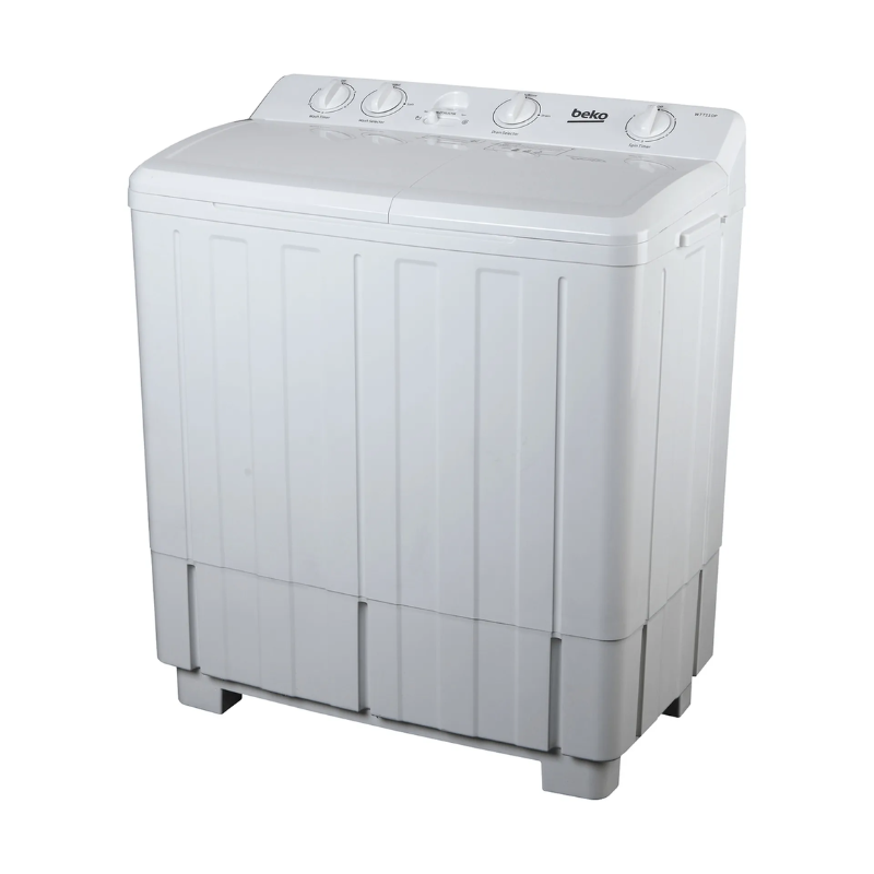 Beko 10Kg Semi Automatic Twin Tub Washing Machine WTT10S – Top Load, White