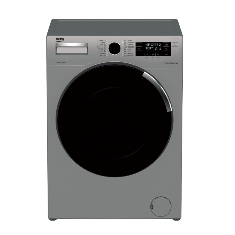 Beko 9Kg Front Load Washing Machine WTV9734XS – 1400 RPM, Inverter Motor, 16 Programs, Grey