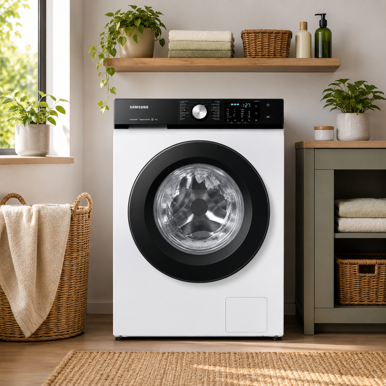Samsung Bespoke 11KG Front Load Washing Machine WW11BBA046AE | 1400 RPM | White